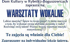 Warsztaty wokalne w Boguszowicach - Serwis informacyjny z Wodzisławia Śląskiego - naszwodzislaw.com