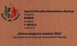 II miejsce Rybnika w konkursie Gmina przyjazna rodzinie 2016 - Serwis informacyjny z Wodzisławia Śląskiego - naszwodzislaw.com