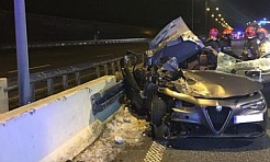 Samochód osobowy uderzył w naczepę ciągnika siodłowego. Jedna osoba nie żyje - Serwis informacyjny z Wodzisławia Śląskiego - naszwodzislaw.com