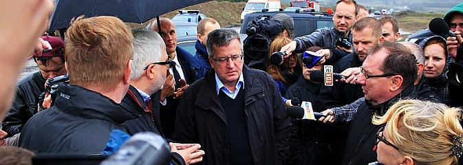 Prezydent Bronisław Komorowski odwiedził teren budowy zbiornika Racibórz - Serwis informacyjny z Wodzisławia Śląskiego - naszwodzislaw.com