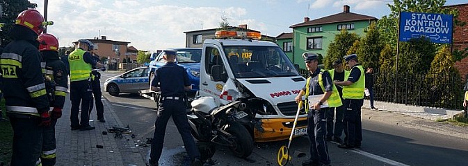 Wypadek z udziałem motocyklisty - Serwis informacyjny z Wodzisławia Śląskiego - naszwodzislaw.com