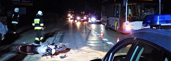 Wypadek z udziałem motocyklisty. Prowadzący pojazd trafił do szpitala - Serwis informacyjny z Wodzisławia Śląskiego - naszwodzislaw.com
